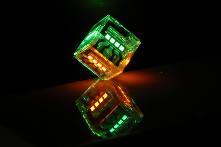 OLED cube; (c) IAPP